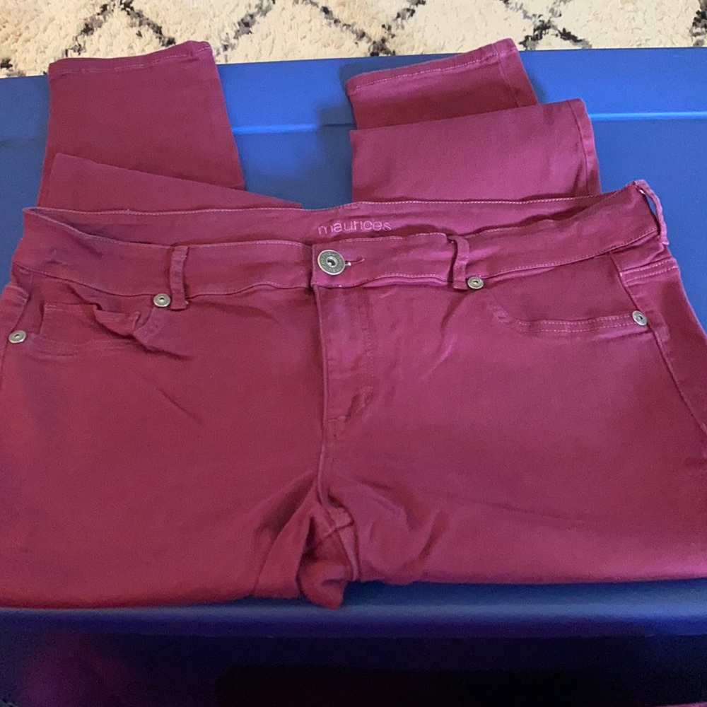 Plus size blue jeans